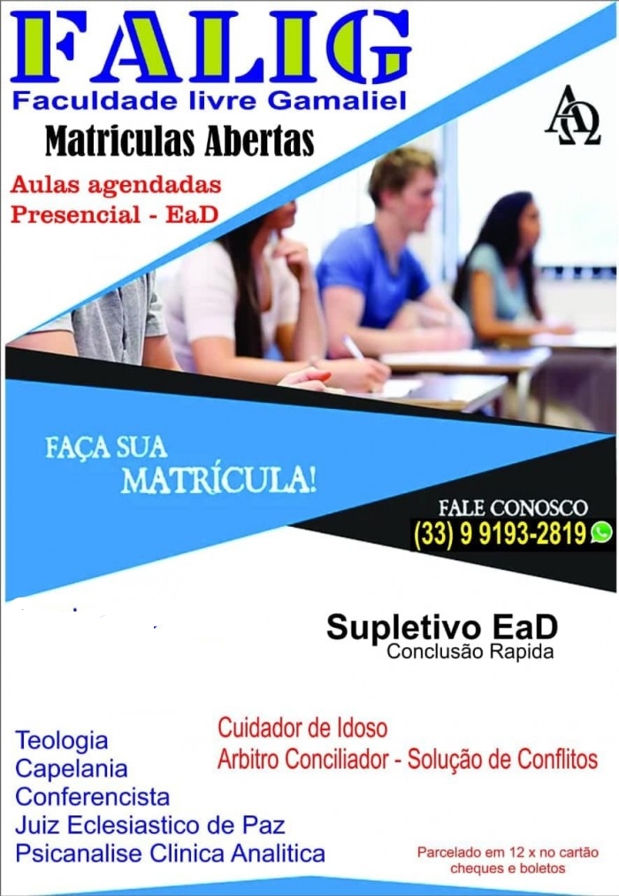 SUPLETIVO R&Aacute;PIDO FACULDADE FALIG 